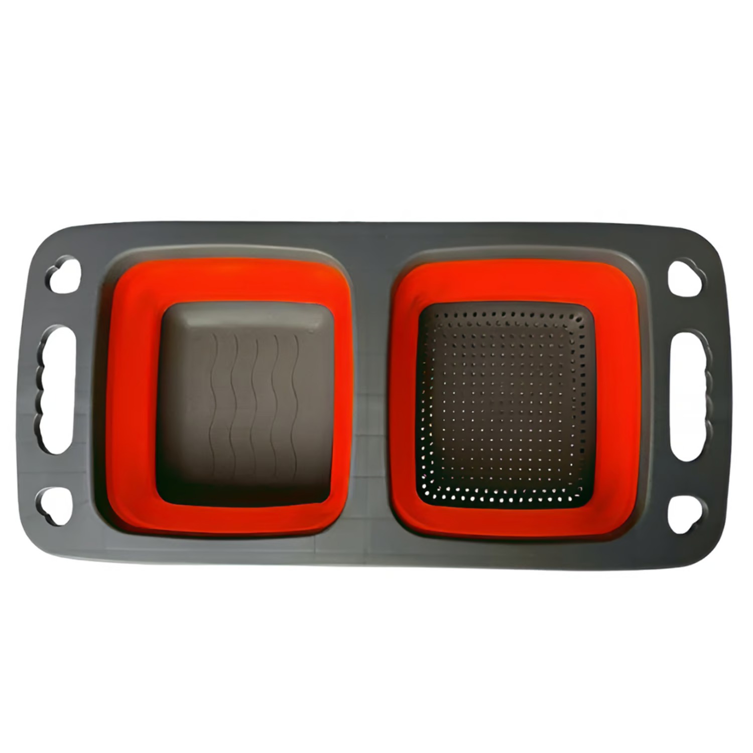 Contenedor Lavado Escurridor Frutas Verd